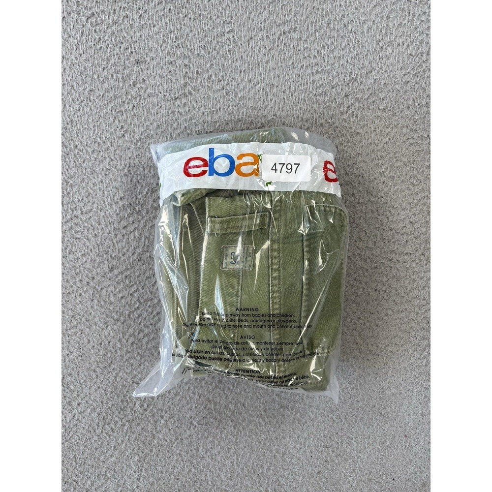 Vintage Gap ARMY Pants 31x30 Fits 30x28.5 Green Y2K Military Flap Pockets - Picture 15 of 15